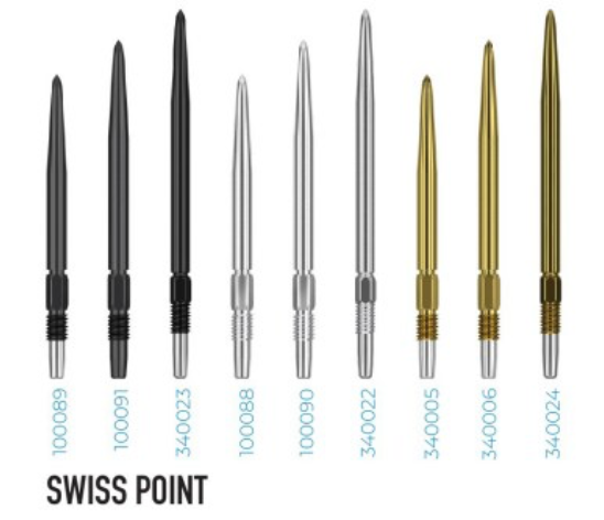 Swiss Point Interchangeable Dart Points System - Korvel