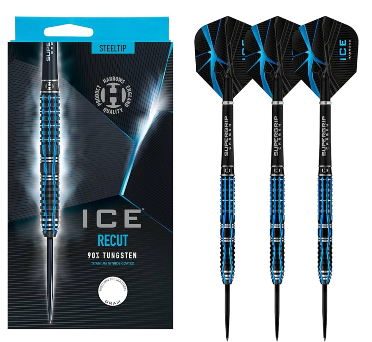 Harrows I.C.E. Precision Recut Steel Tip Darts - Korvel