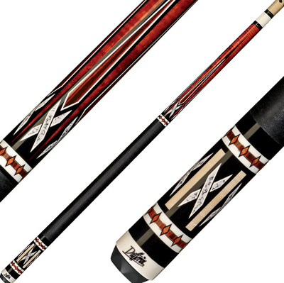 Premium Dufferin Cue Stick with Elegant White Recon Overlay - 19oz - Korvel