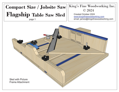 Flagship Table Saw Sled Plans - Compact Size