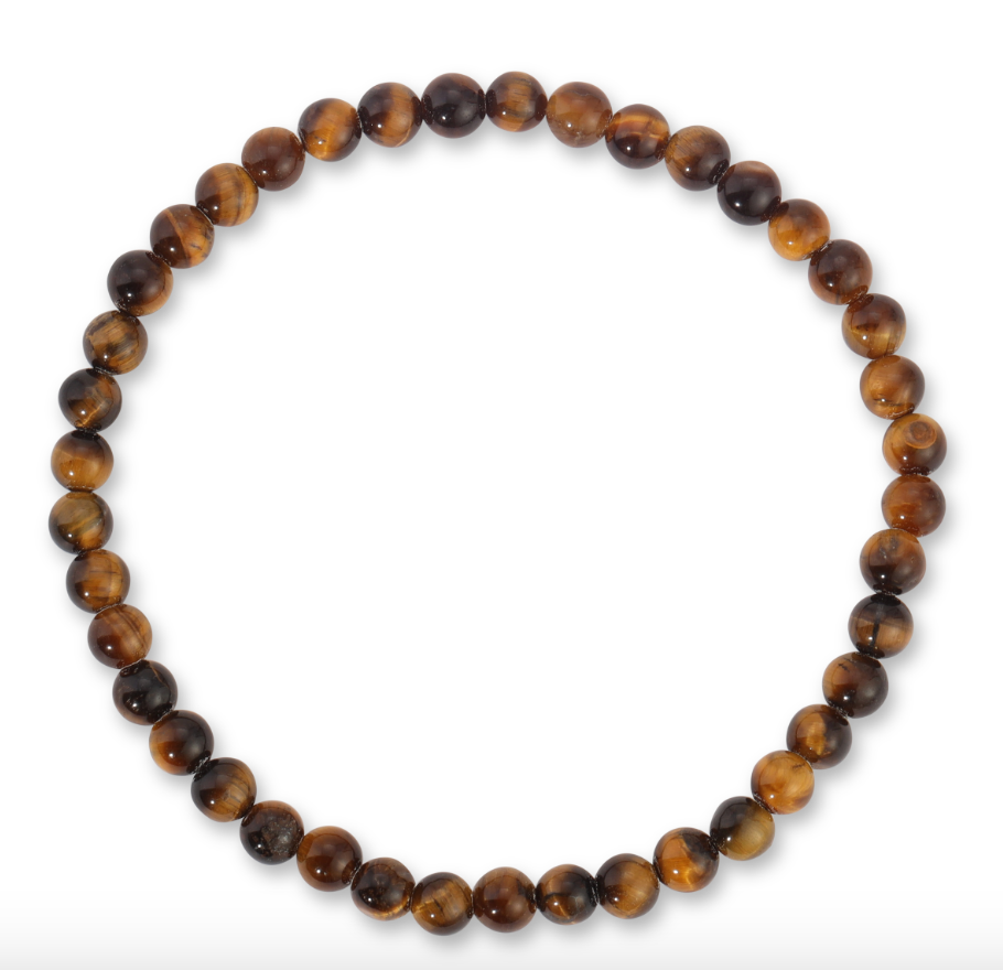 Polished Tiger's Eye Adult Bracelet