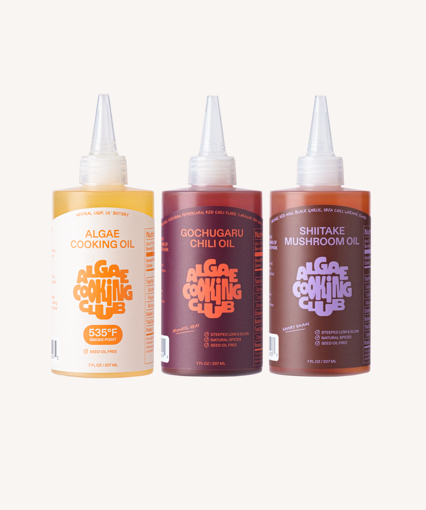 Chef Squeeze Trio - Premium Cooking Oils