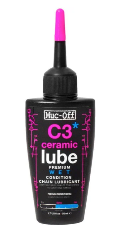 Muc-Off C3 Ceramic Wet Chain Lube - Premium Performance Lubricant - Korvel