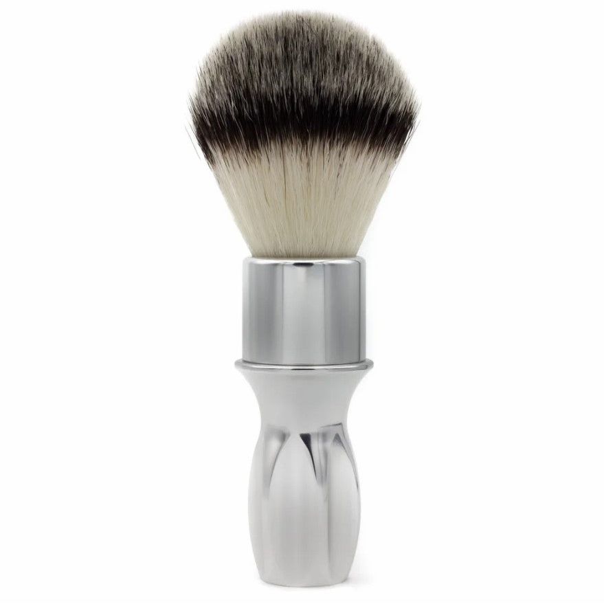 Alpha Brush & Shaving Co. T-400 Plata Brocha de Afeitar de 24 mm