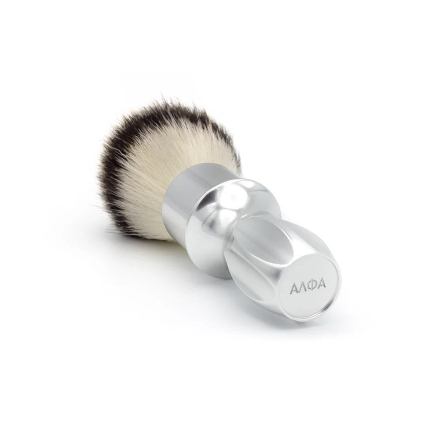 Alpha Brush & Shaving Co. T-400 Plata Brocha de Afeitar de 24 mm