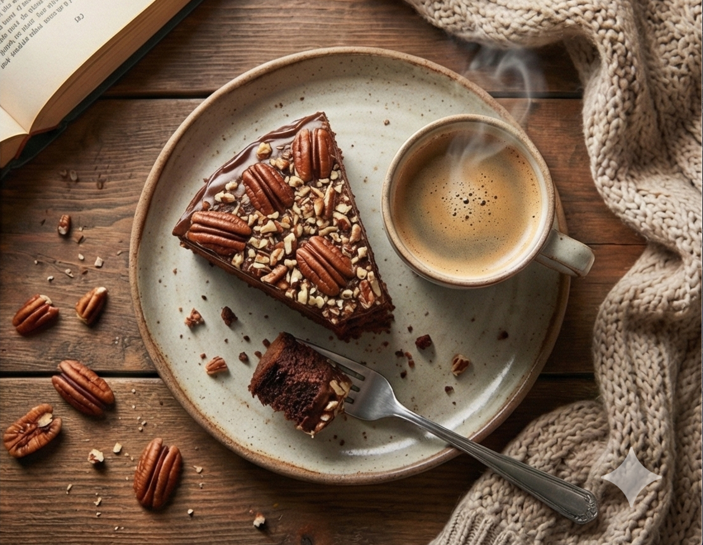 Andy Anand Chocolate Caramel Pecan Cake - Freshly Baked Delight