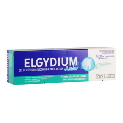 Elgydium Junior Mild Mint Toothpaste Gel for Ages 7-12 - 50ml