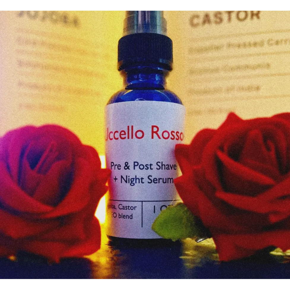 Uccello Rosso Pre & Post Shave + Night Serum - 1 Oz