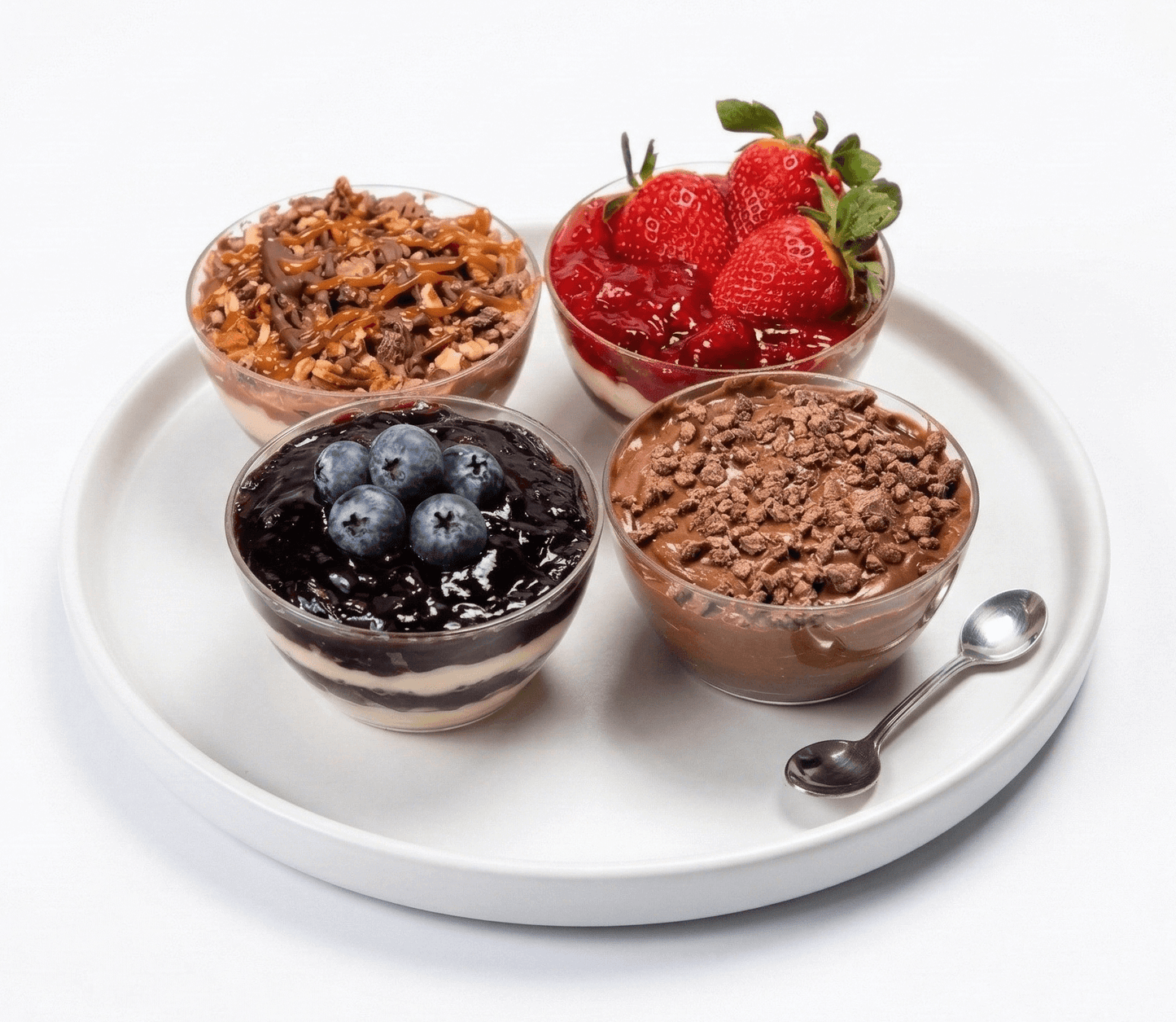 Muestra de Cheesecake Sin Azúcar de Andy Anand - 4 Sabores, 3.7 lb