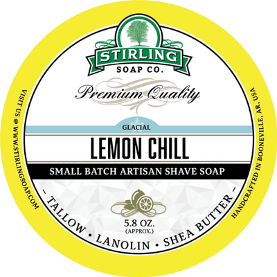 Collection de rasage Stirling Soap Co. Glacial - Lemon Chill