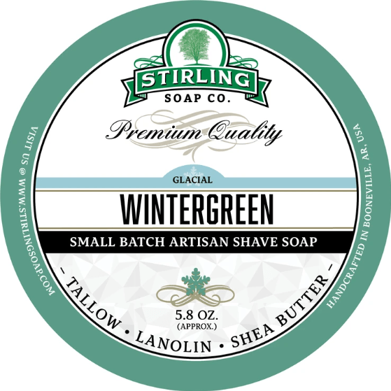 Stirling Soap Co. Glacial Wintergreen Shaving Collection