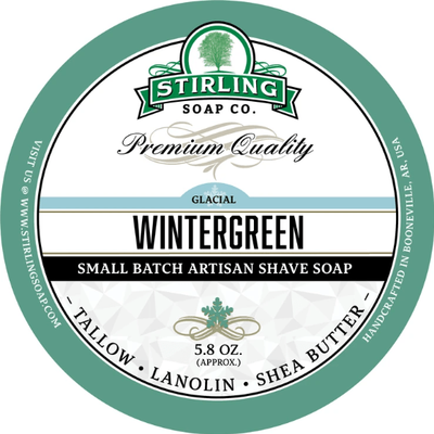 Collection de rasage Glacial Wintergreen de Stirling Soap Co.
