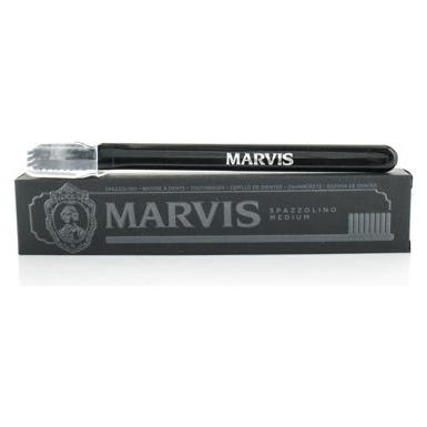 Marvis Black Toothbrush - Luxurious Italian Design with Medium Bristles