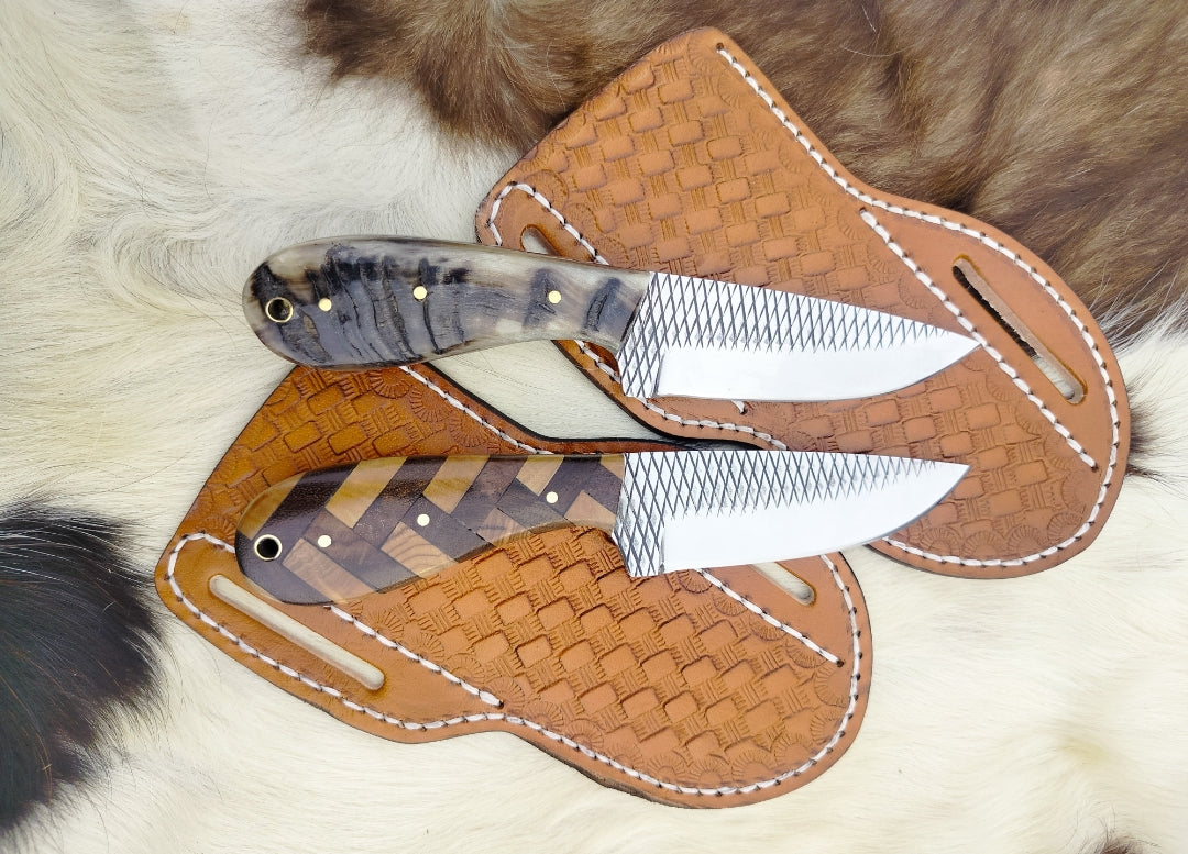 Authentic Western Knives - Handcrafted Sheep Horn & Olivewood Blades - Korvel