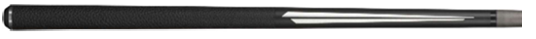 Premium Bull Carbon Cue Butt with Leather Grip - Korvel