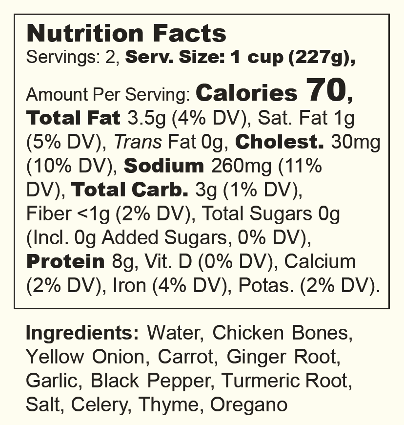 Authentic Halal Chicken Bone Broth for Nourishment - Korvel