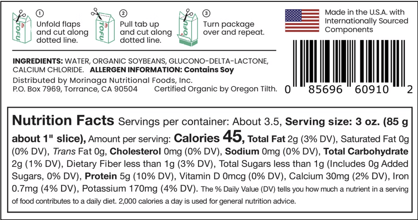 Organic Soft Tofu - Silken & Versatile Protein - Korvel