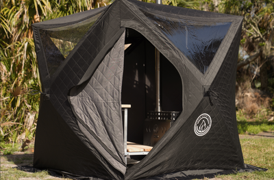 Mini Cube Sauna Tent Pro Package (2-person) - Korvel
