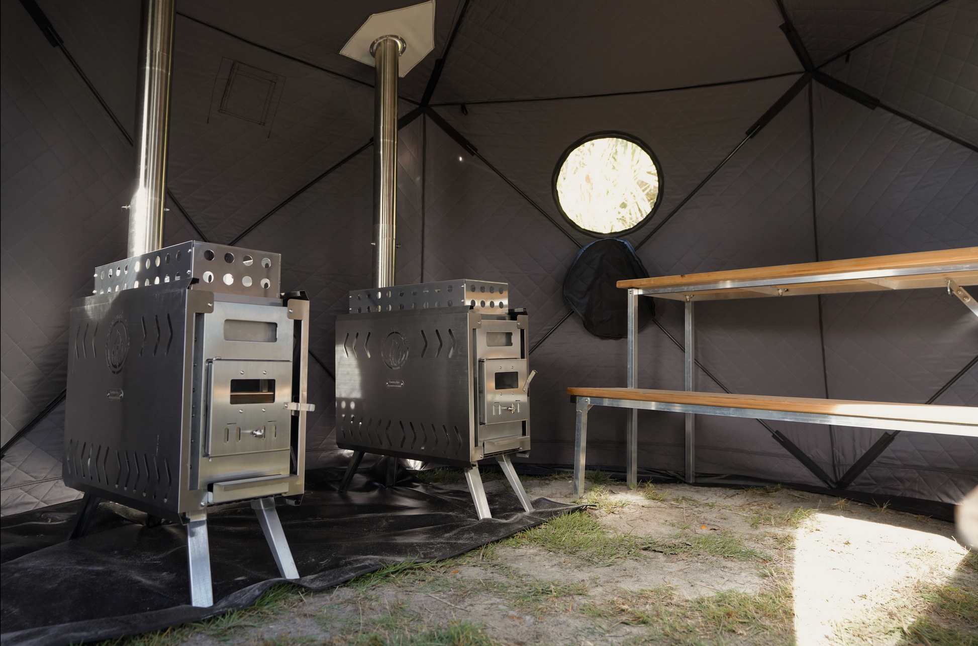 Dome Sauna Tent Premium Package (8-person) - Korvel