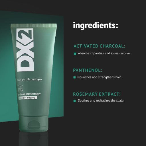 Shampoo purifiant DX2 au charbon actif - 150 ml