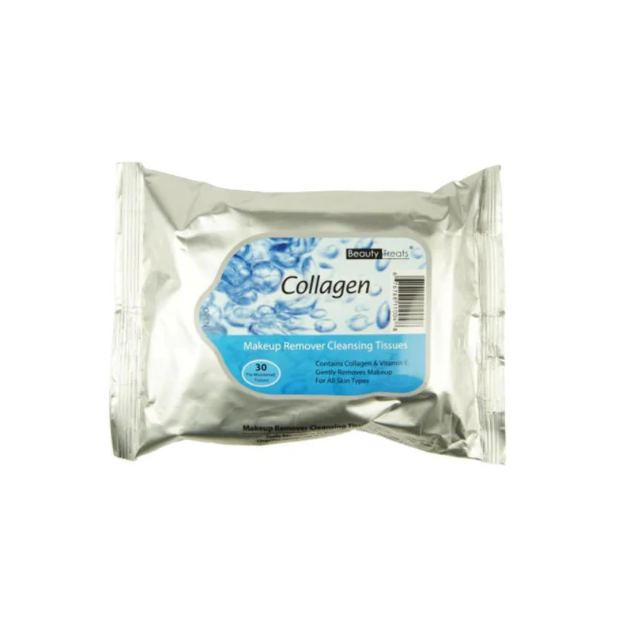 Lingettes Démaquillantes Collagène Beauty Treats - 30 unités