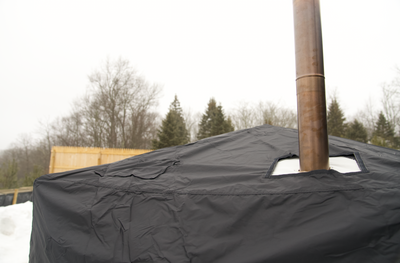 Housse complète premium pour tente sauna en dôme