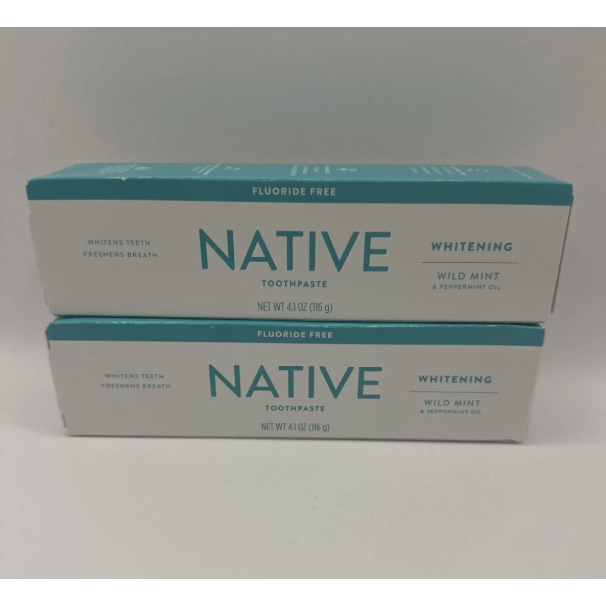 Native Whitening Wild Mint & Peppermint Oil Toothpaste - 4.1oz