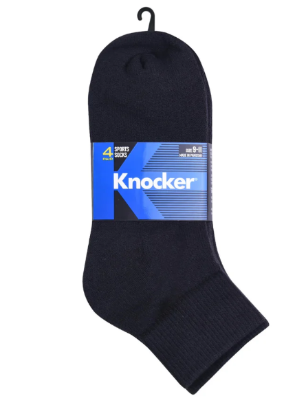 Knocker Men's Ankle Socks - 3 Pairs Pack