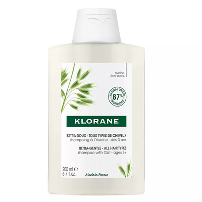 Champú de Leche de Avena Klorane 400ml - Hidratación Suave para Todo Tipo de Cabello