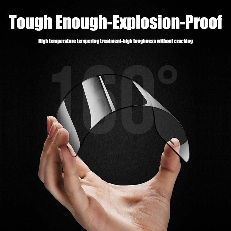 4Pcs Full Cover Tempered Glass Screen Protector for iPhone