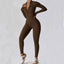 Premium Long Sleeved Yoga Jumpsuit with Zipper
