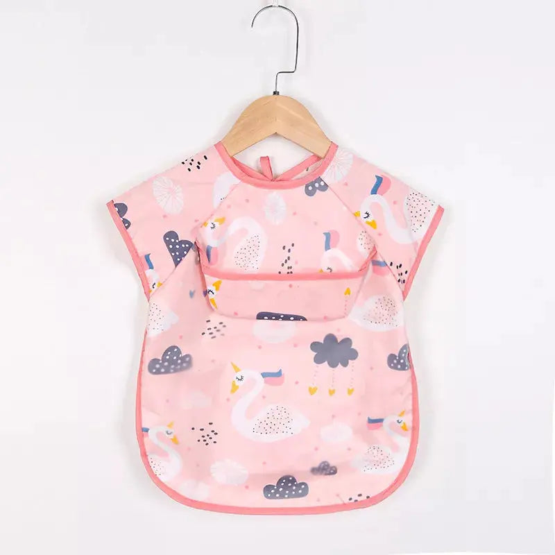 Bavoir imperméable à manches longues premium pour enfants