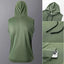 Hoodie de gym noir à séchage rapide pour homme