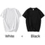 Paquete de 2 camisetas de algodón blancas unisex de corte holgado