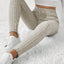 Leggings de punto acanalado hasta la mitad de la pantorrilla para mujeres