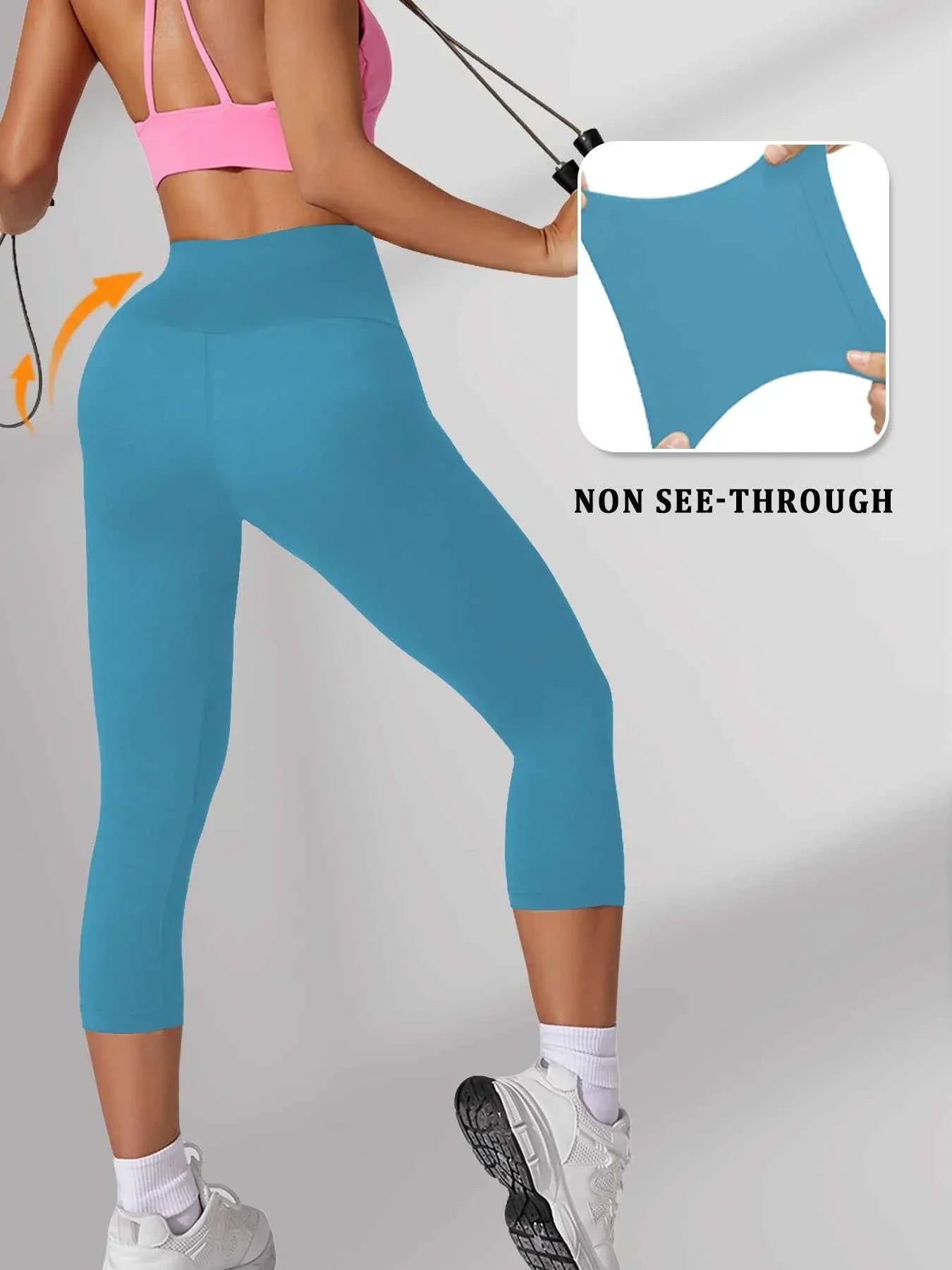 Pantalones de Yoga Capri de Cintura Alta - Comodidad Premium