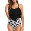 RuffleWave Chic High Waist Bikini & Tankini Set