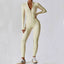 Premium Long Sleeved Yoga Jumpsuit with Zipper