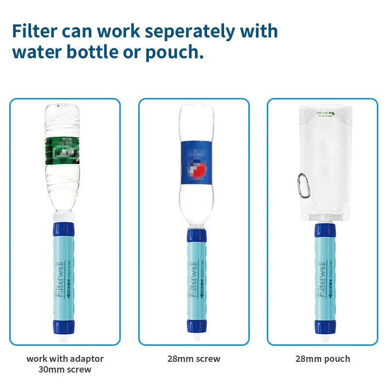 Filterwell 6L Water Filter Straw Bag