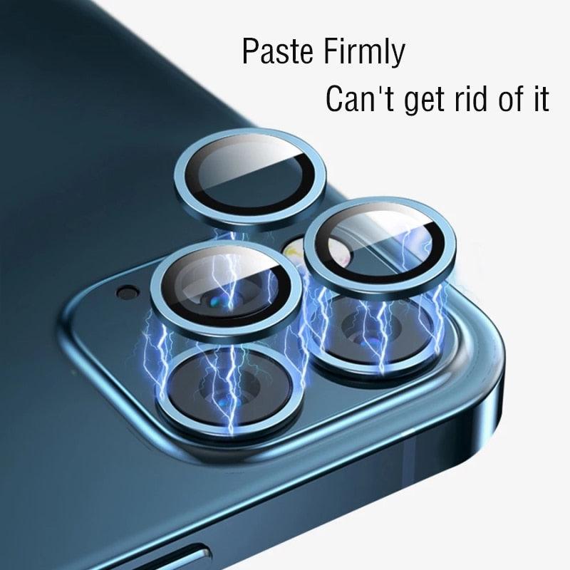 Titanium Alloy HD Camera Lens Protector for iPhone 12/13/14 Series - 9H Scratch-Resistant - Korvel