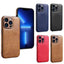 Coque de téléphone en cuir PU de luxe pour modèles d'iPhone