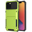 Funda para teléfono con bolsillo oculto y tarjetero para hombres en azul para iPhone 13/14