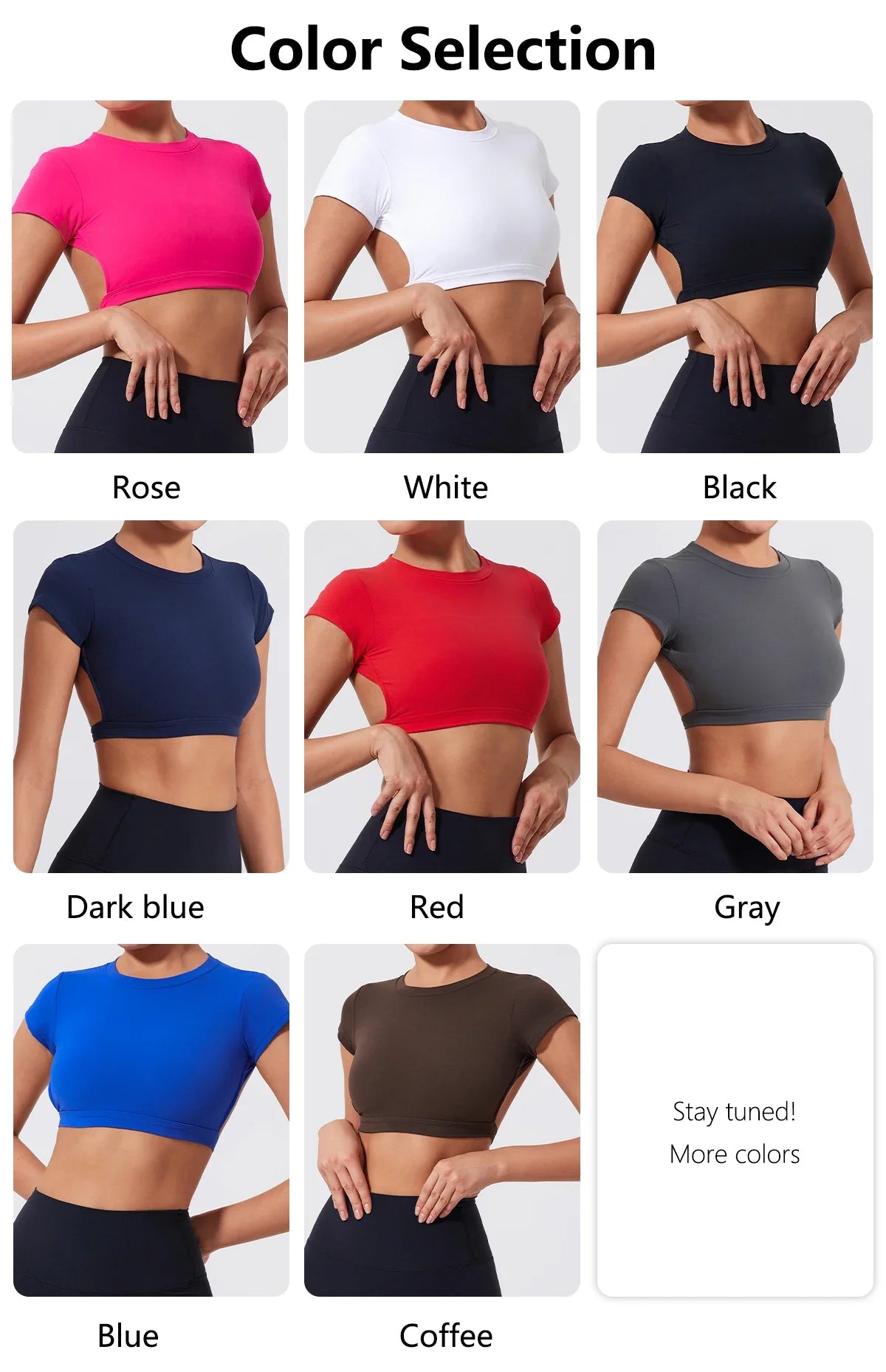 Crop Tops de Yoga Premium de Secado Rápido para Ropa Deportiva