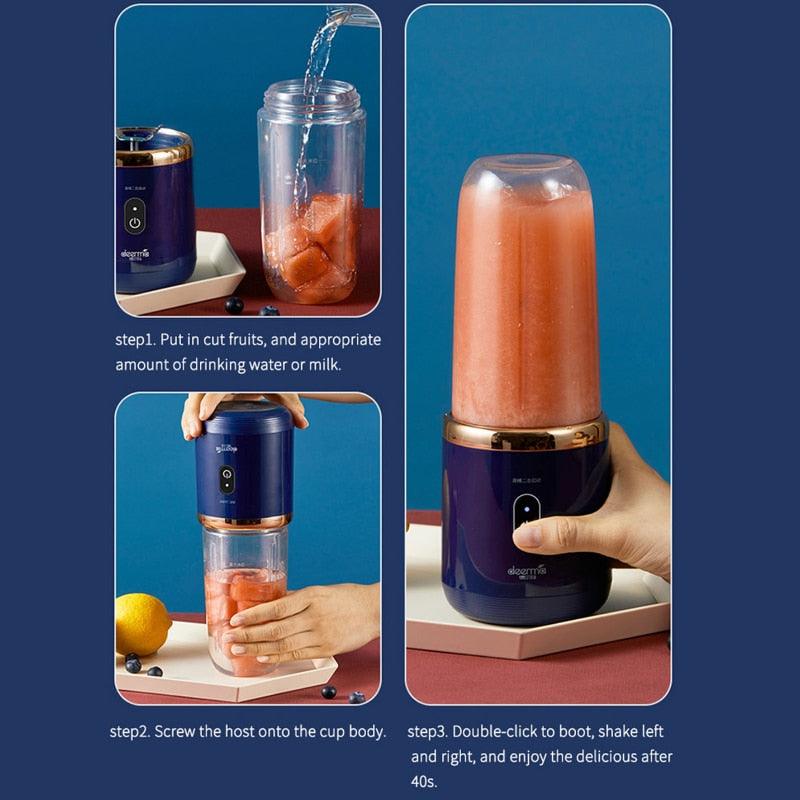 Portable USB Rechargeable Juicer Blender - 300ml