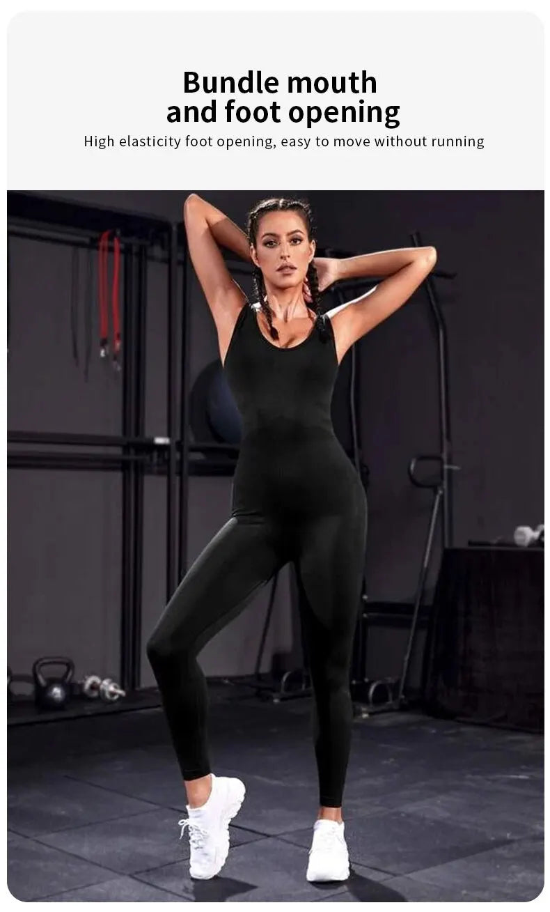 Mono de Yoga Bodycon Sin Espalda FlexiFit