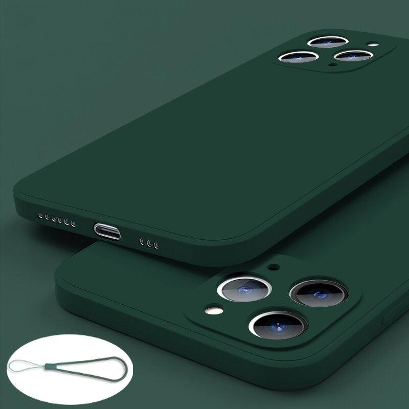 Coque en silicone premium pour iPhone 13 Pro Max et 12 Mini