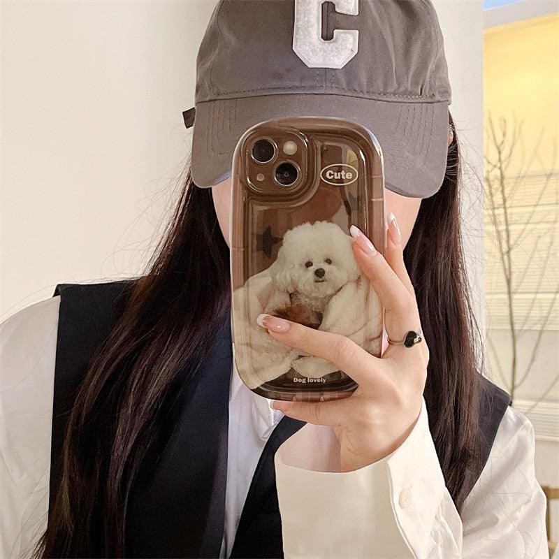 Funda suave de cuadrícula escocesa linda para iPhone 14/13/12/11