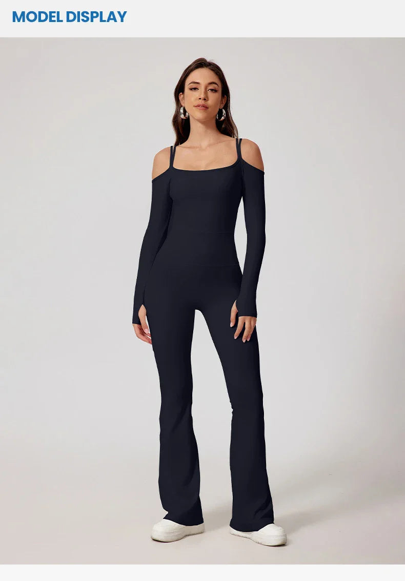 Combinaison de yoga évasée pour femmes pour un mode de vie actif