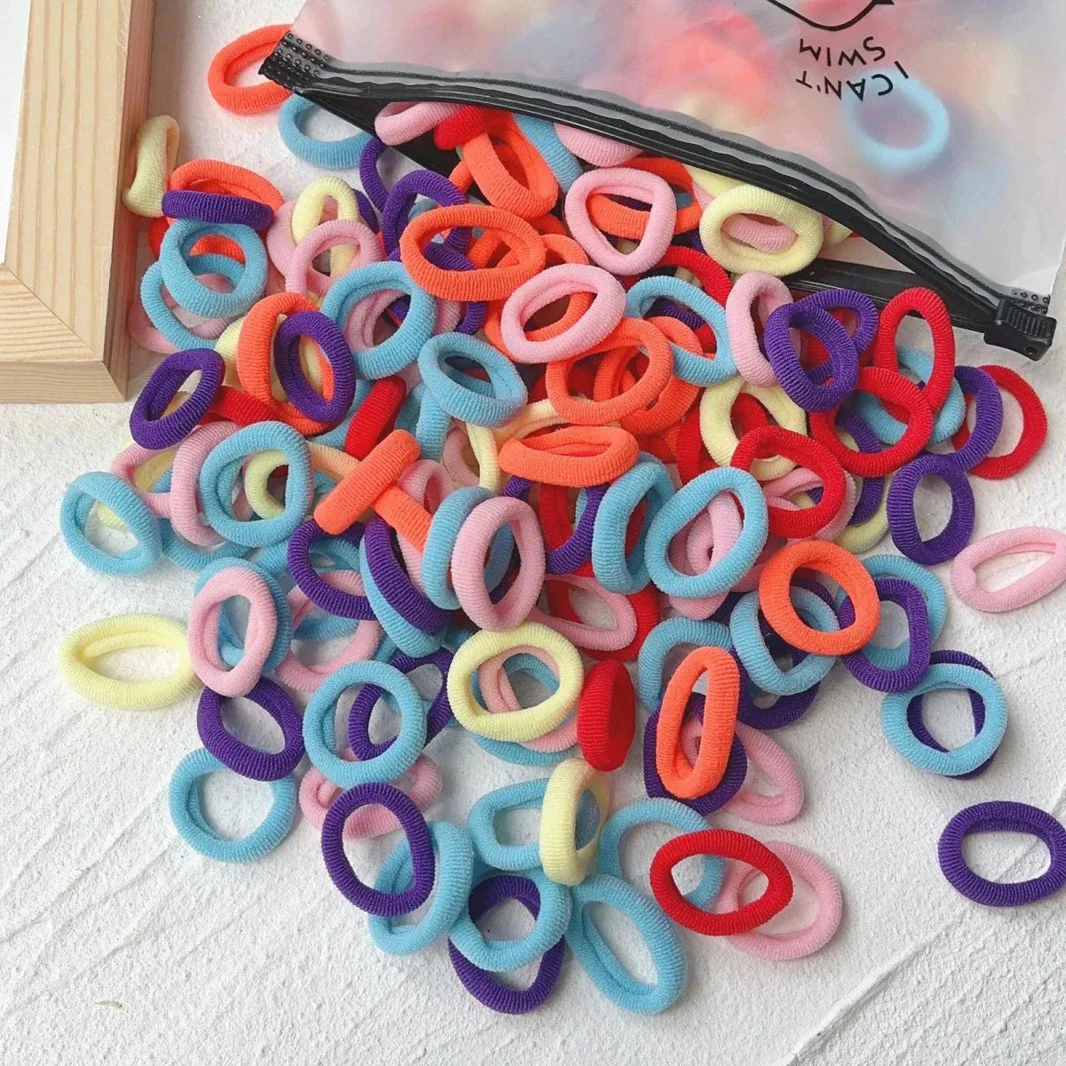 Colorful Kids Elastic Hair Bands - 20/50pcs Set