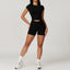 Ensemble de yoga pour femmes en 2 pièces : top court et leggings